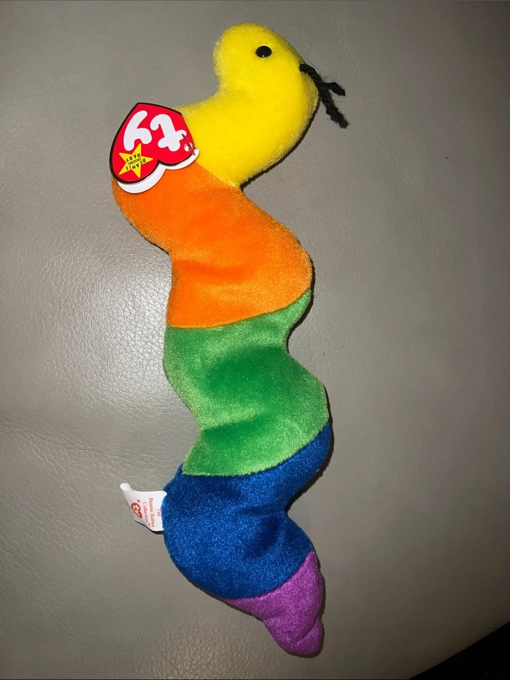 Inch TY Rainbow Caterpillar Plush Toy - Multicolor